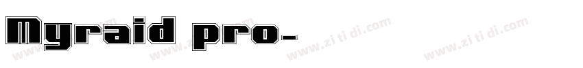 Myraid pro字体转换